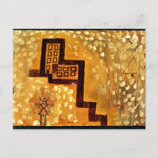 Klee - Het huis op hoog Briefkaart (Voorkant)