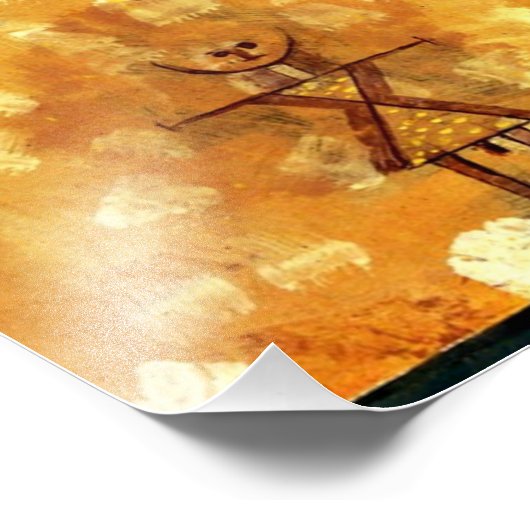 Klee - Het huis op hoog Foto Afdruk (Hoek)