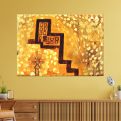 Klee - Het huis op hoogte Canvas Afdruk (Insitu (Woonkamer))