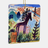 Klee - Het paard, beroemd schilderij Keramisch Ornament (Rechts)