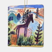 Klee - Het paard, beroemd schilderij Keramisch Ornament (Links)