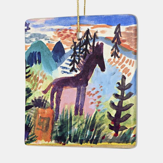 Klee - Het paard, beroemd schilderij Keramisch Ornament (Links)