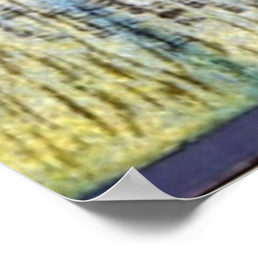 Klee - Hot Evening in de haven, abstracte kunst Poster (Hoek)