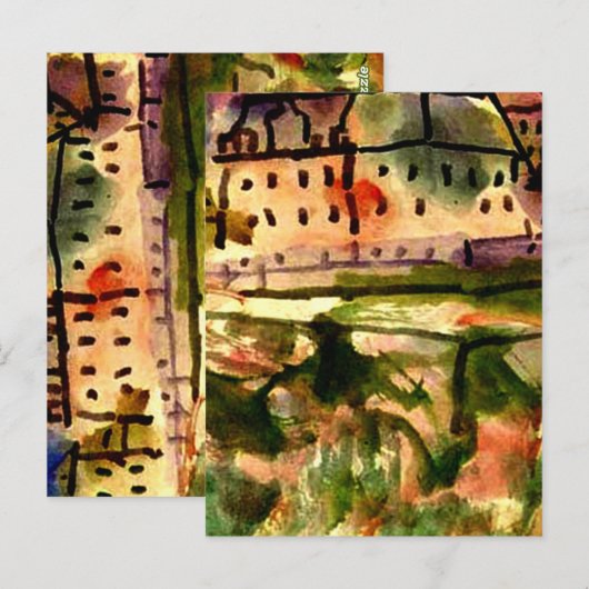 Klee - Houses nabij de grindput Briefkaart (Voorkant / Achterkant)