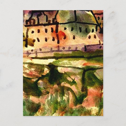 Klee - Houses nabij de grindput Briefkaart (Voorkant)