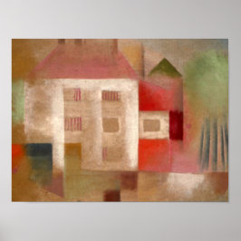 Klee - Huis in de Voorstad Poster