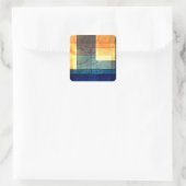 Klee - Huis op het Water Vierkante Sticker (Tas)