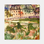 Klee - Huizen bij het grindgat-1913 Magneet (Voorkant)