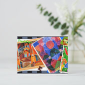 Klee - Ik hou van Paul Klee, collage, Briefkaart (Staand voorkant)