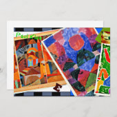 Klee - Ik hou van Paul Klee, collage, Notitiekaartje (Voorkant / Achterkant)