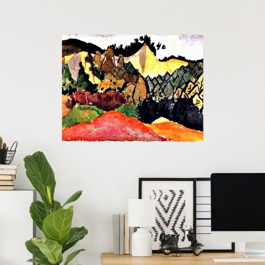 Klee - in de grot poster (Thuiskantoor)