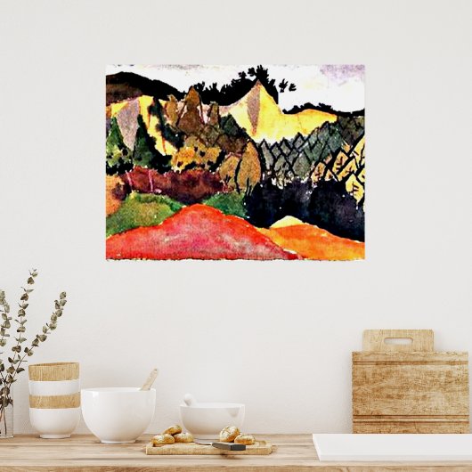 Klee - in de grot poster (Keuken)