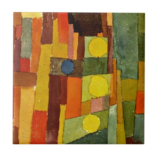 Klee - in de stijl van Kairouan Tegeltje (Voorkant)