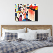 Klee - Insight in een stad, Canvas Afdruk (Insitu (Slaapkamer))