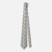 Klee-Inspired Surreal Geometry Neck Tie Stropdas (Voorkant)