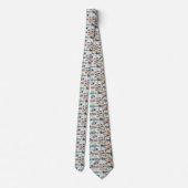 Klee-Inspired Surreal Geometry Neck Tie Stropdas (Achterkant)