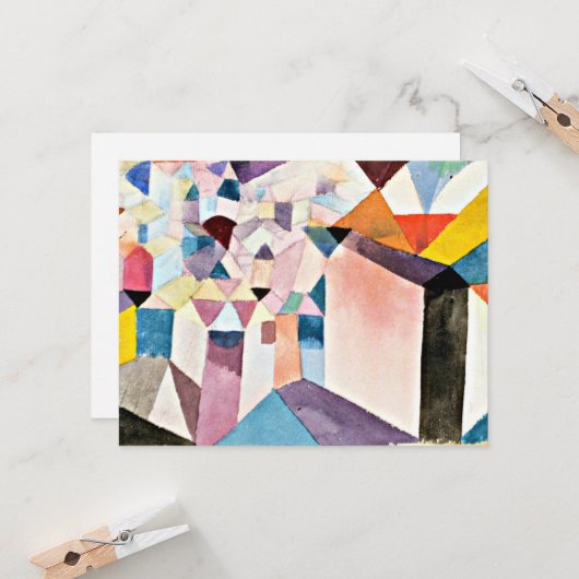 Klee - Inzicht in een stad Kaart (Voorkant / Achterkant in situ)