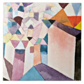 Klee - Inzicht in een stad Tegeltje (Voorkant)