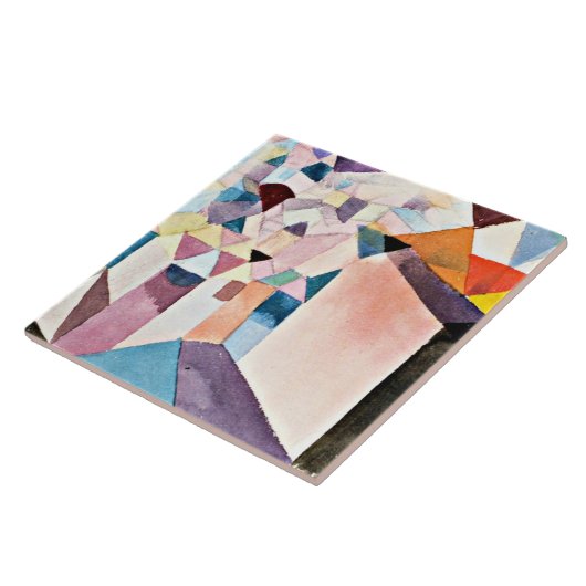 Klee - Inzicht in een stad Tegeltje (Zijkant)