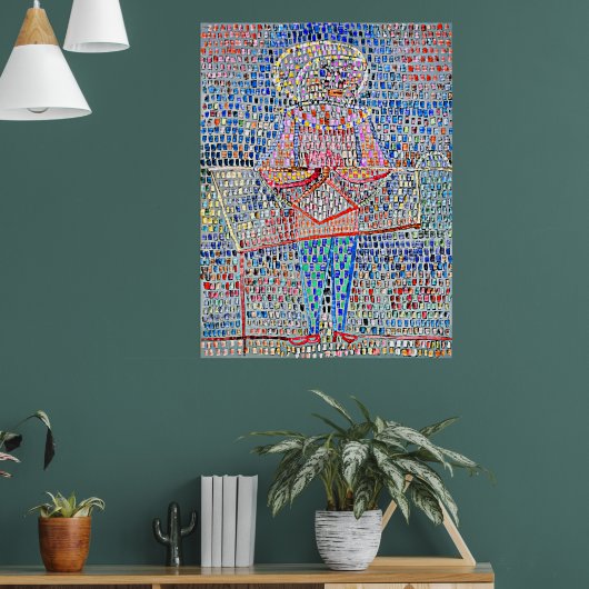Klee - Jongen in fantasiepak, Poster (Woonkamer 1)