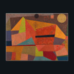 Klee - Joyful Mountain Landscape Briefkaart<br><div class="desc">Joyful Mountain, colorful abstract art by Paul Klee.</div>