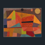 Klee - Joyful Mountain Landscape Briefkaart<br><div class="desc">Joyful Mountain,  colorful abstract art by Paul Klee.</div>