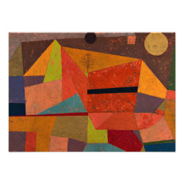Klee - Joyful Mountain Landscape Foto Afdruk