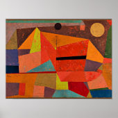 Klee - Joyful Mountain Landscape Poster (Voorkant)