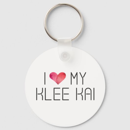 Klee Kai Love Quote Sleutelhanger (Voorkant)
