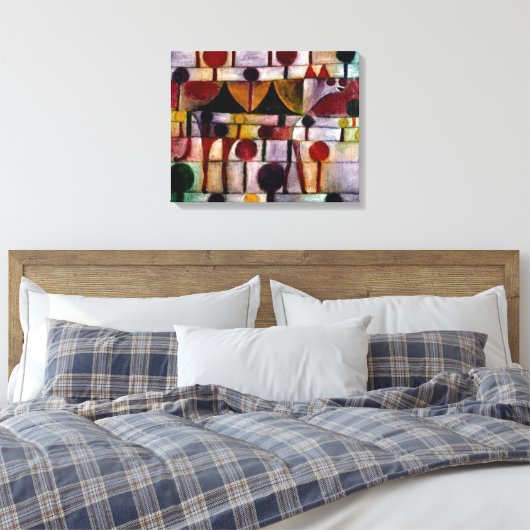 Klee - Kameel in Ritme Landschap Kleine Boom Canvas Afdruk (Insitu (Slaapkamer))