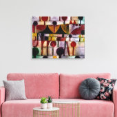 Klee - Kameel in Ritme Landschap Kleine Boom Canvas Afdruk (Insitu (Woonkamer))