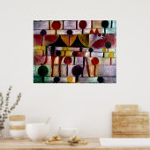 Klee - Kamel in Rhythmischer Baumlandschaft Klein Poster (Keuken)