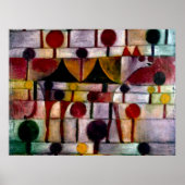 Klee - Kamel in Rhythmischer Baumlandschaft Klein Poster (Voorkant)