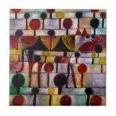 Klee - Kamel in Rhythmischer Baumlandschaft Klein Tegeltje (Voorkant)