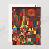 Klee - Kasteel en Zon Briefkaart (Voorkant / Achterkant)