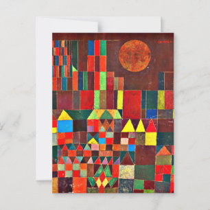 Klee - Kasteel en Zon Briefkaart