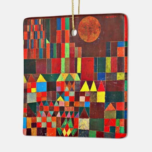 Klee - Kasteel en Zon Keramisch Ornament (Links)