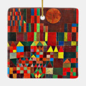 Klee - Kasteel en Zon Keramisch Ornament (Achterkant)