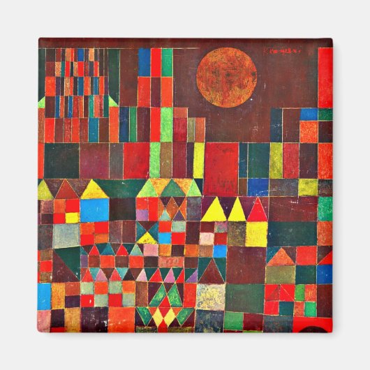 Klee - Kasteel en Zon, Magneet (Voorkant)