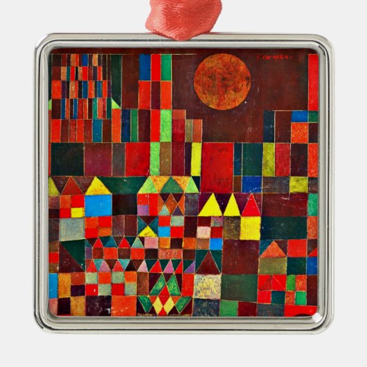 Klee - Kasteel en Zon Metalen Ornament (Voorkant)