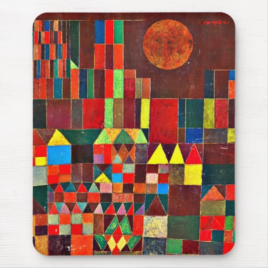 Klee - Kasteel en Zon Muismat (Voorkant)