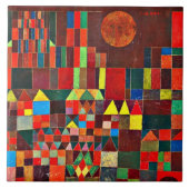 Klee - Kasteel en Zon Tegeltje (Voorkant)