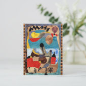 Klee - Kasteellandschap met zwarte bliksem Briefkaart (Staand voorkant)