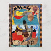 Klee - Kasteellandschap met zwarte bliksem Briefkaart (Voorkant)