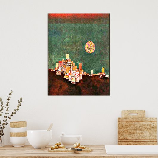 Klee - Keuze Site, abstract kunstwerk Poster (Keuken)