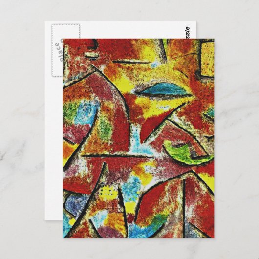 Klee - Kind en tante Briefkaart (Voorkant / Achterkant)