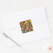 Klee - Kind en Tante, Vierkante Sticker (Envelop)