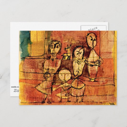 Klee - Kinderen en hond Briefkaart (Voorkant / Achterkant)