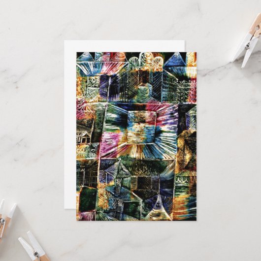 Klee - Kiosk Architectuur Kaart (Voorkant / Achterkant in situ)