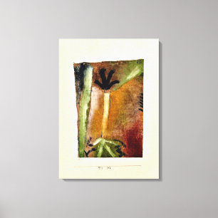 Klee - Kleine boom, abstracte kunst Canvas Afdruk